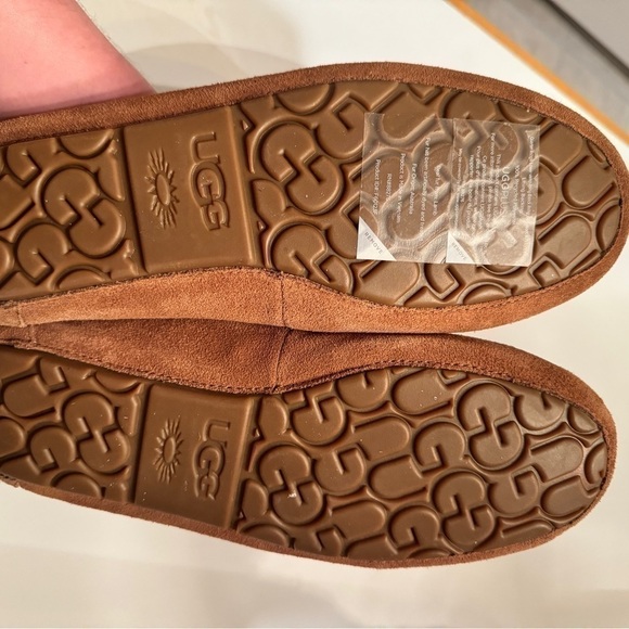 NWOB UGG ANSLEY BRAID WOMEN SLIPPER SUEDE HARDWOOD US 12 - Picture 4 of 4